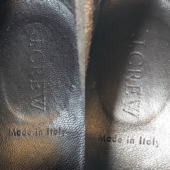 J Crew Womens Gray Suede Wedge Lace Up Booties Macalister Italy Size 8 - Picture 11 of 12